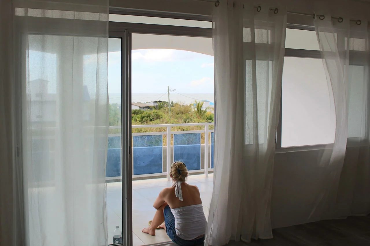 View of the sea from the terrace