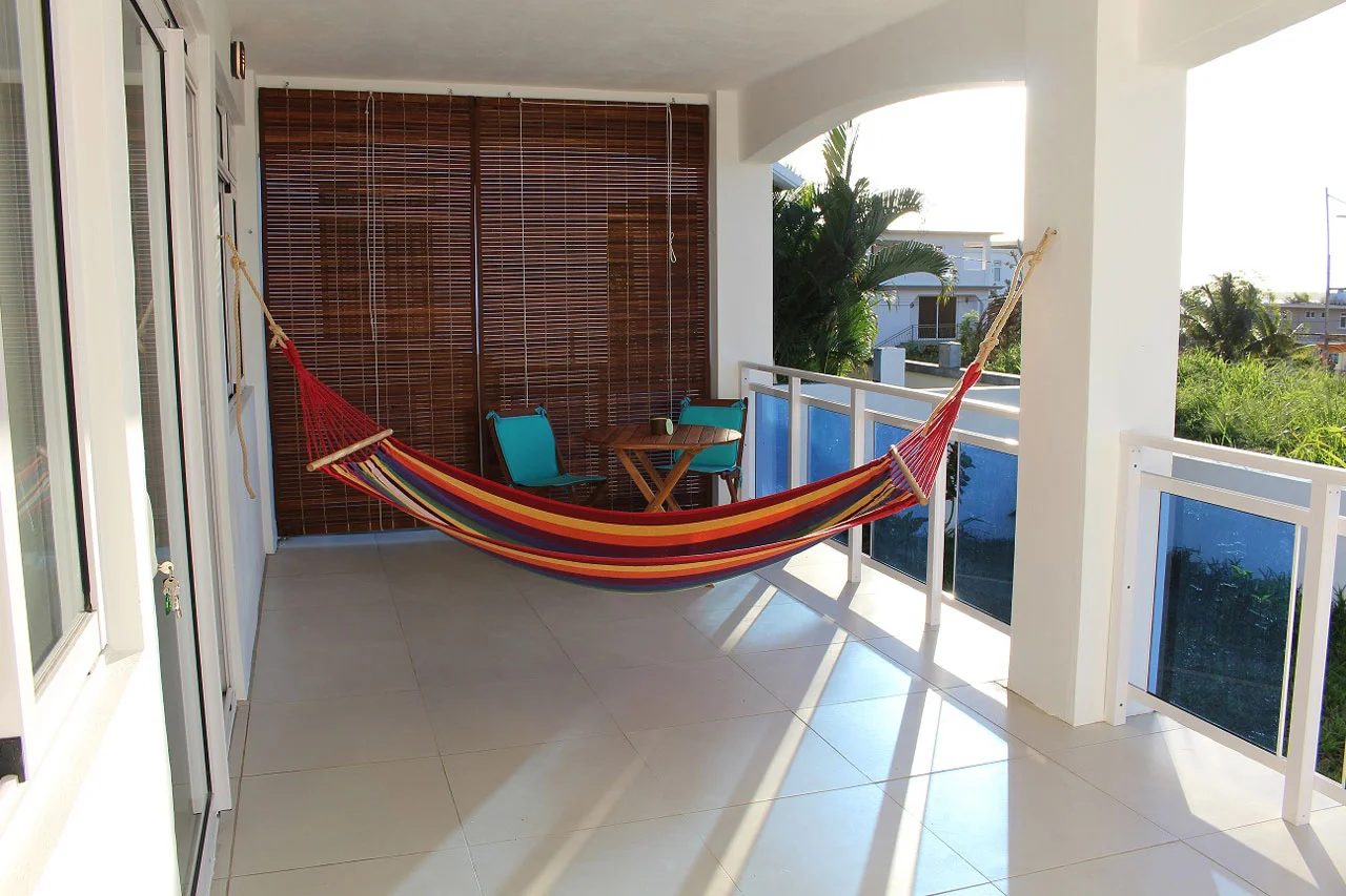 Terrace with hammock